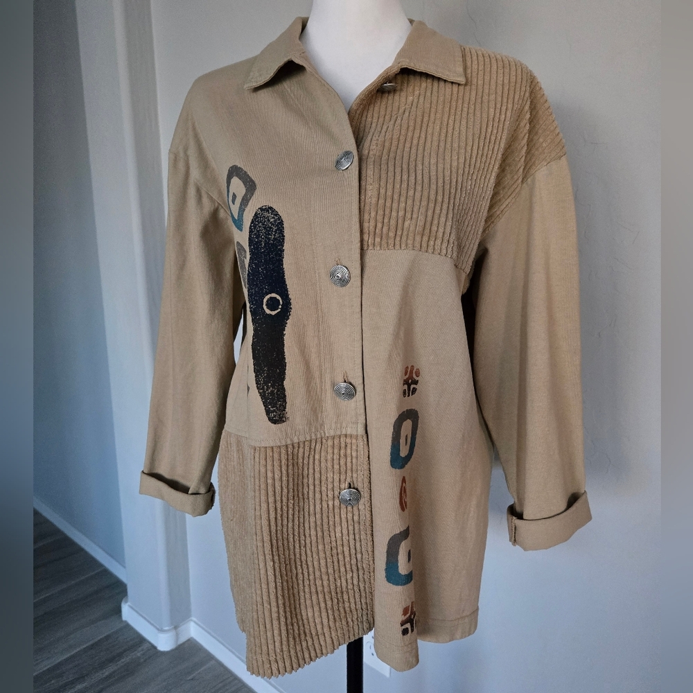 Cactus Beige Patchwork Jacket - image 6